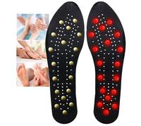 Magnetic Insoles for Weight Loss - Silicone Gel Acupressure Inserts for Flat Feet, Shock Absorption Therapy for Slimming, Comfortable Shoe Inserts