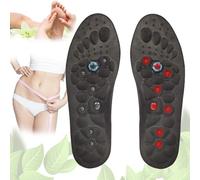 Magnetic Insoles, Massage Insoles, Magnetic Therapy Insoles, Reflexology Acupressure Insoles Improve Blood Circulation Plantar Fasciitis Foot Health Care,L