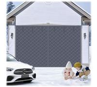 Magnetic Insulated Door Curtain for Garage Winter 244 275 360 420 550cm Thermal Large Garage Door Screen Cover Weatherproof Outdoor Doorway Insulation Cover Keep Warm Winter(Grey,W420xH350cm)