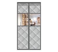 Magnetic Insulated Door Curtain Thermal Soundproof Folding Curtains for Winter Size 100x210cm Blocks Cold Air & Reduces Condensation Perfect for Home & Office