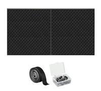 Magnetic Insulated Garage Door Cover for Winter Waterproof Thermal Shield for Carports & Workshops 15x8' 13x9' 12x10' 8x10' 9x9' (Black 2.7x2.1M/9x7FT)