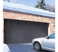 Magnetic Insulated Garage Door Screen for WinterWeatherproof Windproof Soundproof CurtainFits 2Car Garages (W 180600cm Black 520cm x 250cm)