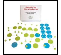 Magnetic Ion Disc & Sticker Set | Visual Ionic Bonding Model Kit