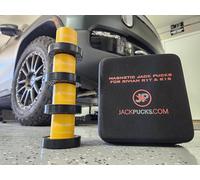 Magnetic Jack Puck Adapter Kit for Rivian R1T & R1S w/Zippered Case - (Yellow)