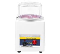 Magnetic Jewelry Polisher Tumbler, 2000RPM High-Speed Finisher for Light Metals with 10-60 Minute Timer, Professional Diamond Finishing Machine