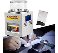 Magnetic Jewelry Polisher Tumbler with Adjustable Direction and Time, High-Speed 2000 RPM Finisher for Professional Jewelry Cleaning and Polishing