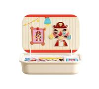 Magnetic Jigsaw Puzzles - Educational Learning Toy Set, Colorful Puzzle Board Game | Double-Sided Design with Storage Box for Kids, Drawing, Creativity, Problem Solving, Preschool Classroom