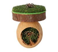 Magnetic Jumping Spider Hideout Handmade from Natural Materials for Jumping Spiders and Small Insects with Secure Climbing Platform (1 PCS)