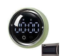 Magnetic Kitchen Timer, Digital Rotary Knob Timer, Smart Voice Countdown Device, Easy Turn Control Design, Strong Magnetic Back Mount, Single Piece 3.35x3.35x1.57 Inches, for Adults