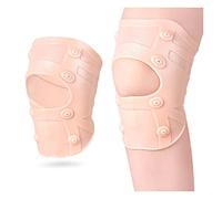 Magnetic Knee Brace, 1 PC Soft Breathable Silicone Knee Pad Knee Compression Brace Sleeves, Open Patella Knee Stabilizer Sleeves Knee Protection Pads for Ligament Injury Recovery Running Exercise (S)