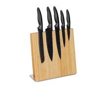 Magnetic Knife Block Bamboo Knives Holder Universal Cutlery Board Kitchen Empty