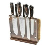 Magnetic Knife Block Without Knives, Double Sided Magnetic Knife Holder with Acrylic Protective Shield for Safety, Universal Knife Display Rack for Kitchen Counter Top