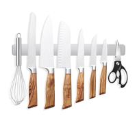 Magnetic Knife Strips, 12 Inch Stainless Steel Magnetic Knife Holder, Magnetic Knife Storage Strip, Knife Holder, Knife Rack, Knife Strip, Kitchen Utensil Holder, Tool Holder（Stainless Steel）