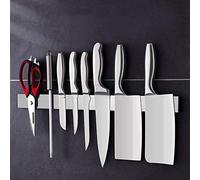 Magnetic Knives Holder Magnetic Knives Strip Rack: 40CM (16 inch) Stainless Steel Storage Knives Holder for Wall Secure - Magnetic Knife Bar for Easy Storage Kitchen Utensil Tool Holding Supplies