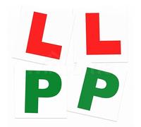 Magnetic L Plates for Learner Drivers - Pack of 2 Durable & Weatherproof Plates - Easy to Attach & Remove - Strong Grip for Car, Van, or Motorbike - UK Road Legal