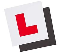 Magnetic L Plates for Learner Drivers, Red and White, 2-Pack DVLA APPROVED