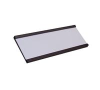 Magnetic Label Holders 30mm High x 70mm Long with Paper Inserts and Plastic Protectors, Metal Label Holder, Magnetic Labels, Large Labels for Storage Boxes - Pack of 100