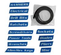 Magnetic Labels for Toolbox - 12 Pieces Removable Organization Labels | Stickers for Tool Boxes, Drawers, Cabinets, Metal Surfaces