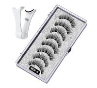 Magnetic Lashes | 8pcs Natural Fake Lashes With Magnets,Applicator Included DIY False Eyelashes, Reusable Wispy For- Women And -Girls