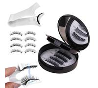 Magnetic Lashes for Women,Waterproof Natural Magnetic Eyelashes with Applicator | 2 Pair Eye Makeup Accessories, False Lashes for Home, Studio, Travel