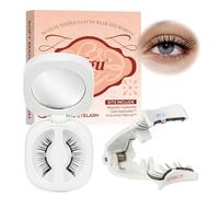 Magnetic-Lashes Kit with Applicator, Higu clace Waterproof Magnetic Eyelashes No Glue Needed, Reusable Eye Lashes Magnetic with Mirror Easy to Wear for Beginner (SOFT G)