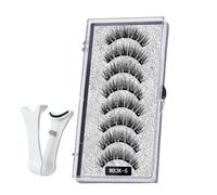 Magnetic Lashes, Magnetic Eyelashes With Eyeliner,8pcs Magnetic Eyelashes Kit For Natural Look,Reusable Eyelash Extension Clusters With Applicator, Wispy Lashes For