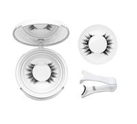 Magnetic Lashes, Reusable Magnetic Eyelashes with Lash Applicator - 3D Faux Silk Lashes, No Glue, Easy to Apply and Remove, Lightweight & Comfortable, Up to 50 Uses (Simple)