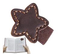 Magnetic Leather Bookmarks, Star Shape Magnetic Bookmark, Vintage Leather Book Mark, Handmade Leather Page Markers, Reusable Double-Sided Magnetic Bookmarks for Book Lovers