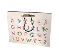Magnetic Letter Board, Double Side Magnetic Alphabet Letters, Learning Writing Puzzle Sensory Tool for Kids Toddler Classroom Kindergarten Homeschool