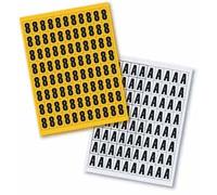 Magnetic Letters 23mm high, storage labeling, individual Set in A5 - ideal for use on shelving or racking beams or any magnetic surface, colour:white;letter:Q = 80 x