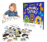 Magnetic Letters,Alphabets Letters,78Pcs Magnetic Alphabet Letter,Alphabet Magnets for Fridge,Learning Games for 2 3 4 5 Years Old Kids Word Spelling