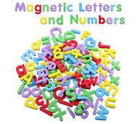 Magnetic Letters and Numbers,108 Pieces Fridge Magnets Alphabet Magnets Fridge Magnetic Numbers Educational Toys for Kids Toddlers Learning Spelling Counting