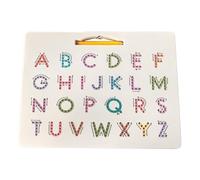 Magnetic Letters And Numbers - Letters Practicing Board | Thick Foam Fridge Magnets For Kids, Includes Storage Boxes Board Pens Eraser Encourages Hands-on Exploration Of Language Skills
