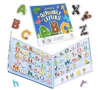 Magnetic Letters,Large Size Fridge Magnets for Kids,Alphabet ABC Magnets for Refrigerator,Capital Animal Toys,Educational Spelling Learning Games Toys for Baby Toddler Preschool