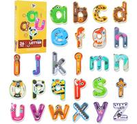 Magnetic Letters,Large Size Fridge Magnets for Kids,Alphabet abc Magnets for Refrigerator, Capital Animal Toys, Lowercase letters Spelling Learning Games Toys for Toddler（Lower Case Letter）