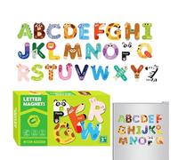 Magnetic Letters, Letter Recognition Toy, Early Learning Spelling Fun Educational Tool, Animal Alphabet Fridge Magnets for Classroom, Preschool, Kindergarten, Home, Travel, Whiteboard and Refrigerator