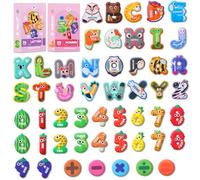 Magnetic Letters Magnetic Numbers,Large Size Fridge Magnets for Kids,Alphabet ABC Magnets for Refrigerator, Educational Spelling Learning Games Toys for Baby Preschool(Numbers+Letters Style B)