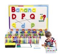 Magnetic Letters Set - Educational Toy Kit Pack, Colorful Alphabet Numbers, Learning Spelling Game, Preschool Math Tool, Early Study Organizer | Ideal For Kids Classroom Home Teaching Counting Fun Act