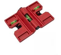 Magnetic Level for Fence Posts and Pipes with Elastic Strap, Adjustable Positioning Tool with 3 Vials for Horizontal and Vertical Measurements, Suitable for Various Materials