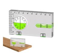 Magnetic Level, Multifunctional Acrylic Ruler, Level Tool with Angle Gauge, for Construction Engineering Layout Framing Furniture Cabinetry Hobbyist Workshop Joinery Dovetail