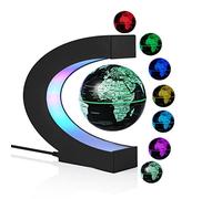 Magnetic Levitation Globe, Multi-Color Changing LED Levitating Globe Magnetic Floating Rotating World Map Globes Decorative Lamp Cool Gifts Night Light for Office Home Desk Decor