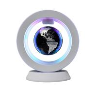Magnetic Levitator Globe with Built-in Bluetooth Speaker Base, Anti-Gravity 4 Inch Globe Cool Tech Gift for Kids Men Friends Wrold Floating Map Home Bedroom Office Computer Gadget Decor (Black)