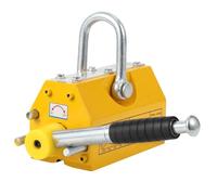 Magnetic Lifter, 1320lbs/600kg Pulling Capacity Lifting Magnet with Release, 2.5 Safety Factor Permanent Lift Magnets, Manual Lever Operation for Hoist, Shop Crane, Block, Board Lifting, Machining