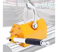 Magnetic Lifter with 2200 lbs Pulling Capacity, 2.5 Safety Factor, Steel and Neodymium Construction, Permanent Lift Magnet for Hoist and Shop Crane