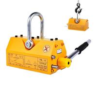 Magnetic Lifter with Quick Release, Permanent Lifting Magnet, 220-1320 Lbs Lifting Capacity, Safety Lock Handle for Steel Plate, Round Bar & Shop Crane 440lbs/200Kg