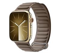 Magnetic Link Band for Apple Watch Band 46mm 45mm 44mm 42mm 41mm 40mm 38mm iWatch Ultra 2 Bands 49mm for Men Women,FineWoven Nylon Magnet Loop Strap for iWatch Series 10 9 8 7 6 5 4 3 SE 2nd Ultra