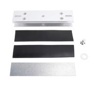 Magnetic Lock U Shape Bracket Heavy Duty Aluminum Alloy Electromagnetic Lock Bracket for Frameless Glass Door Access Control System 280kg 600lbs Capacity