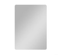 Magnetic Locker Mirror 12.7x17.8cm Glass Mirror Sleek Frameless Mirror Shatterproof Shower Mirror, Shower Mirror, Fogless Shaving Mirror for Bathroom
