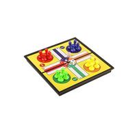 Magnetic Ludo Travel Game Set Foldable Board with Secure Magnets Gift for Kids & Adults Perfect for Trips and Family Fun(20 * 20 * 2cm)