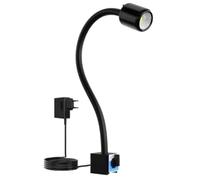 Magnetic Machine Work Light, IP65 Water Proof Flexible Gooseneck Lamp 1200 Lumens 110V for Lathe Milling Drill Press Industrial Lighting… [Energy Class A+++]